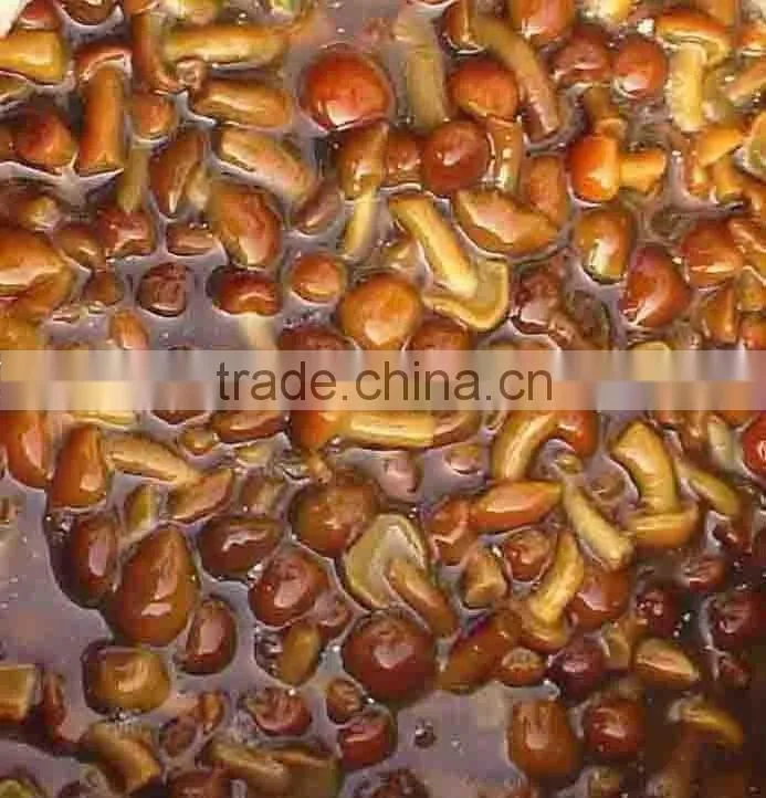 salted nameko mushroom in brine