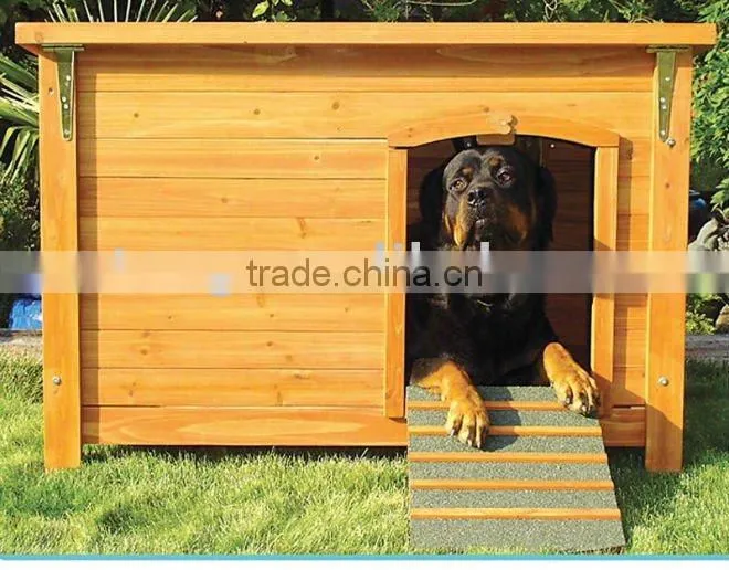 outdoor wooden dog kennel