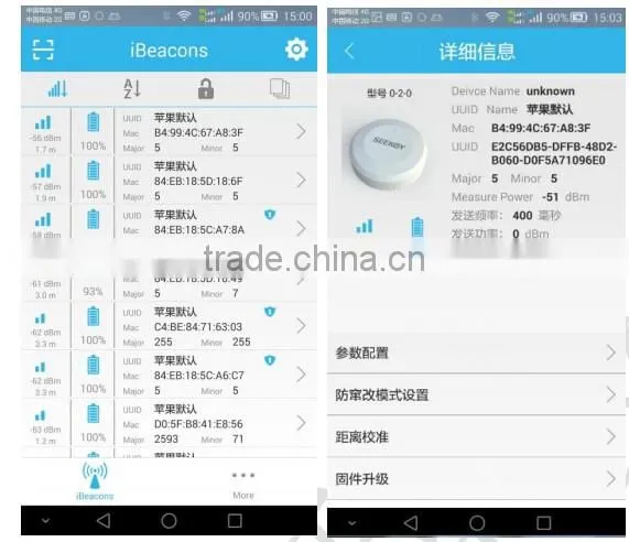 High Quality Multiple Certified TI CC2640 and CC2541 ibeacon,ibeacon Bluetooth with SDK and APP