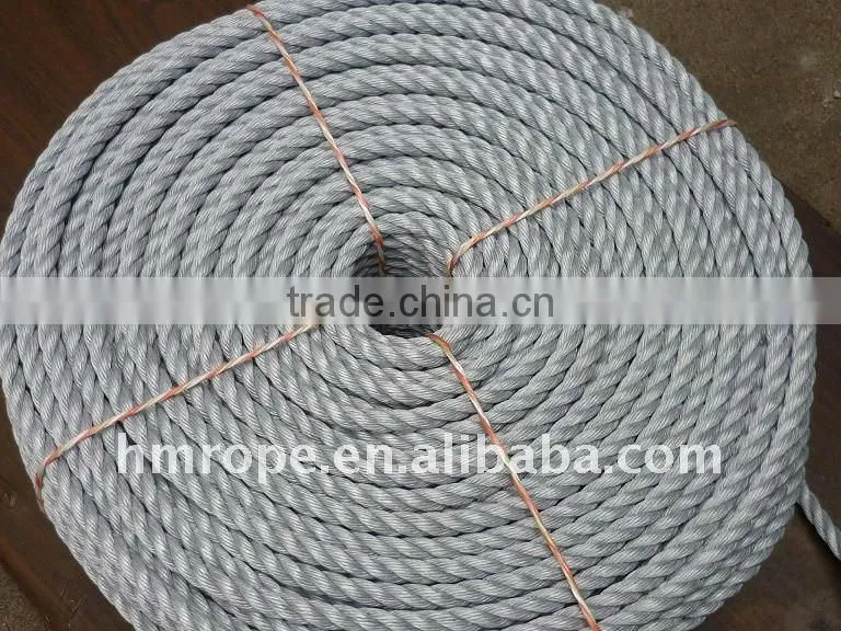 pp danline 3 strand mooring rope
