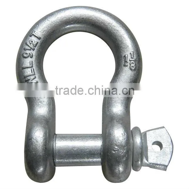 galvanized screw pin lifting shackle