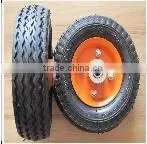 10 semi pneumatic wheel for trolley
