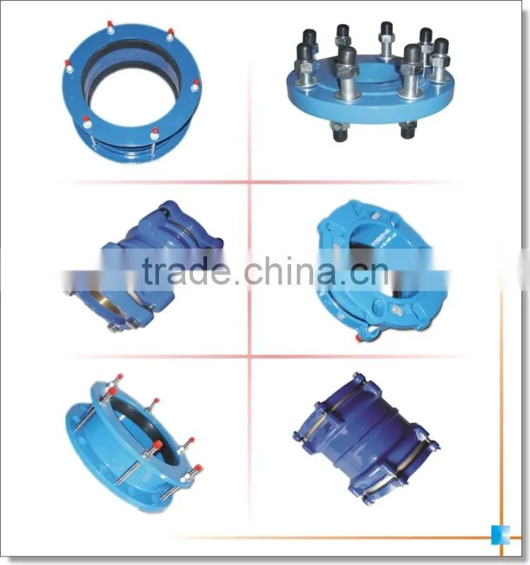 OEM custom foundry cast iron casting epoxy coated ductile iron pipe fitting