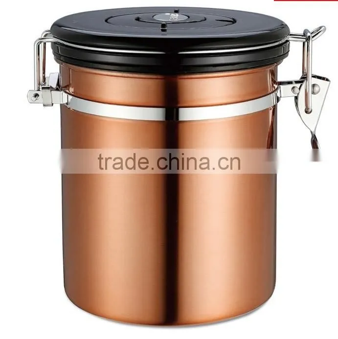 16-Ounce Coffee Vault, Stainless Steel 18/8 canister