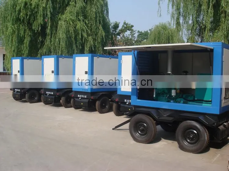 10KVA-2000KVA mobile trailer portable generator