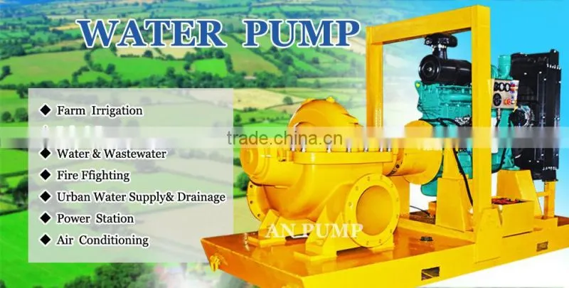 Single stage Farm irrigation direct drive split case water pumps
