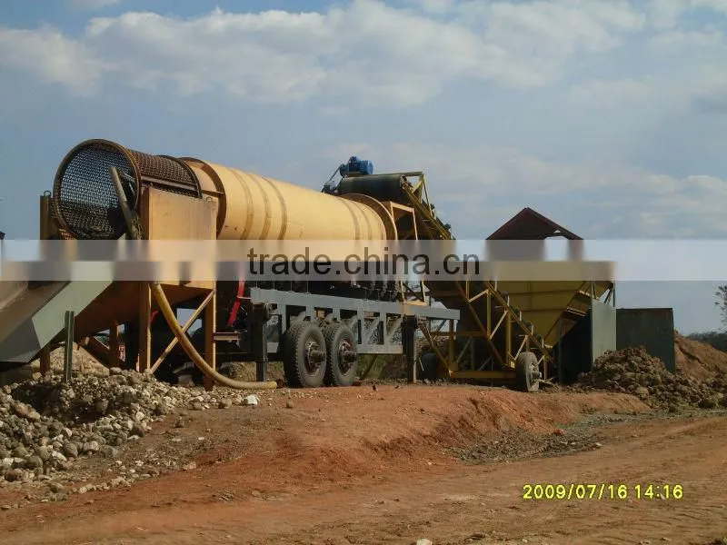 Movable gold mining machine