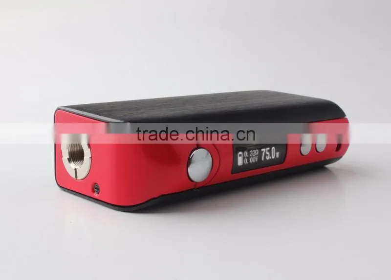 2016 New Arrival Box Mod Vape of 75W mod vaping with 2600 mah Capacity