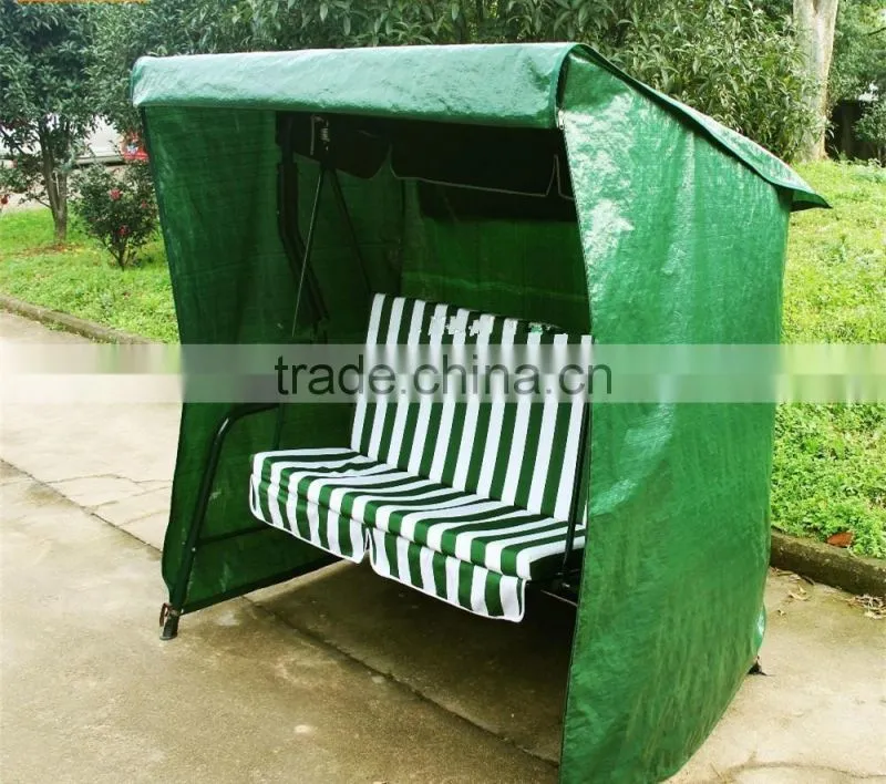 90g PE Tarpaulin garden covering, 2 seater bench cover, high quality covering