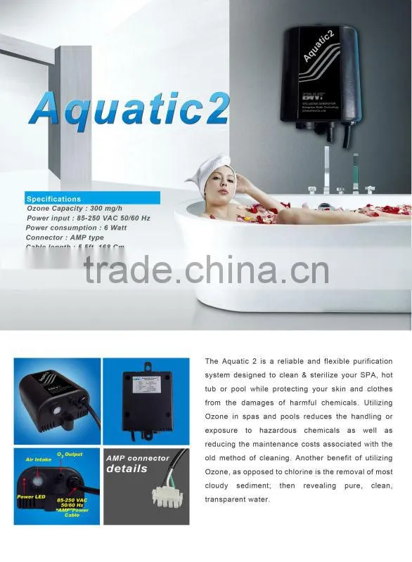 small portable 300 mg/h water ozone generator for SPA