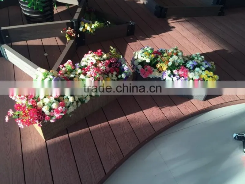 Wood-plastic composite raised flower pot,tree pot,wpc flower bed