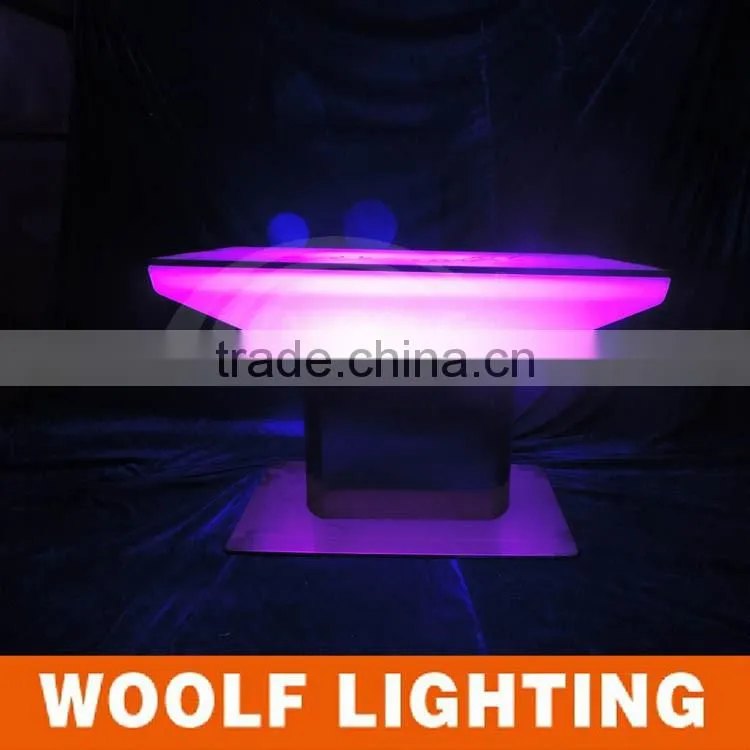 Square KTV Nightclub Stylish LED Furniture LED Cocktail Table