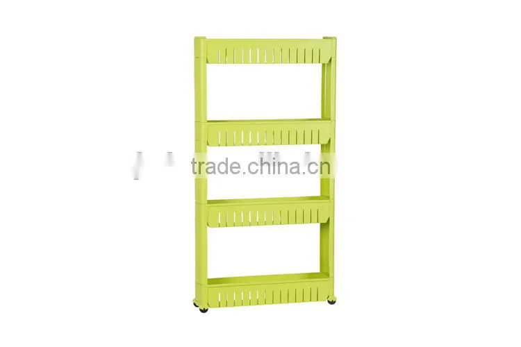Multi-purpose Removable 4-layer Plastic Bathroom Shelf Crevice Gap Commodity Shelf
