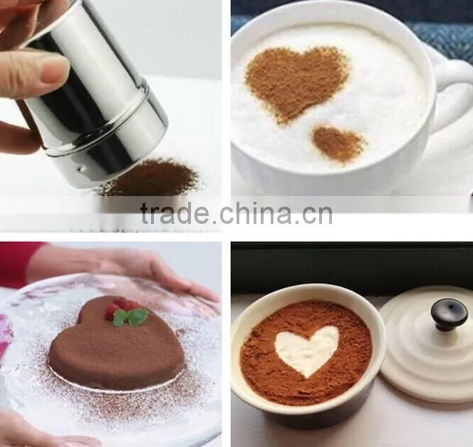 CY182 Stainless Steel Powder Sieve Spray Powder Sugar Sieve Cans Tube Barrel Flour Cooking Tools