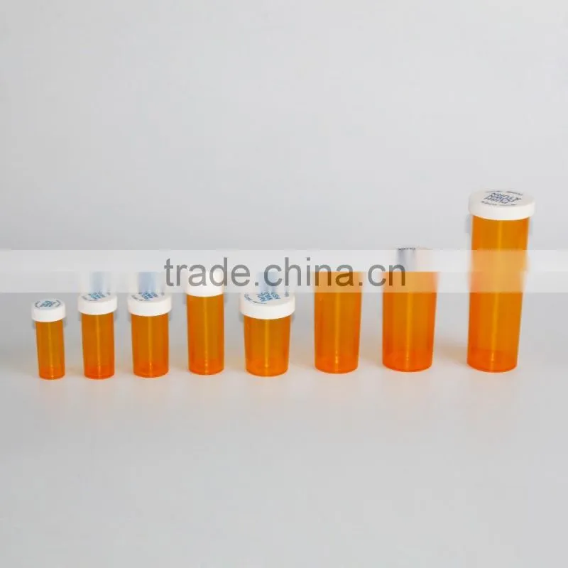 childproof vials plastic children resistant cap vials