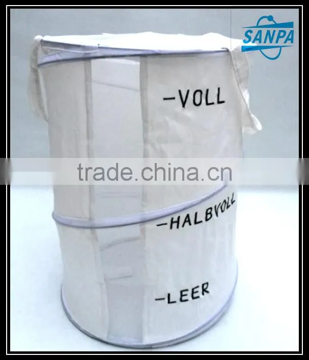 2016 Hot foldable canvas pop up laundry hamper