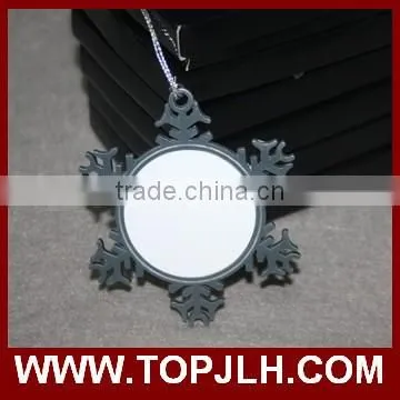 promotion dye sublimation photo print Christmas snowflake decoration