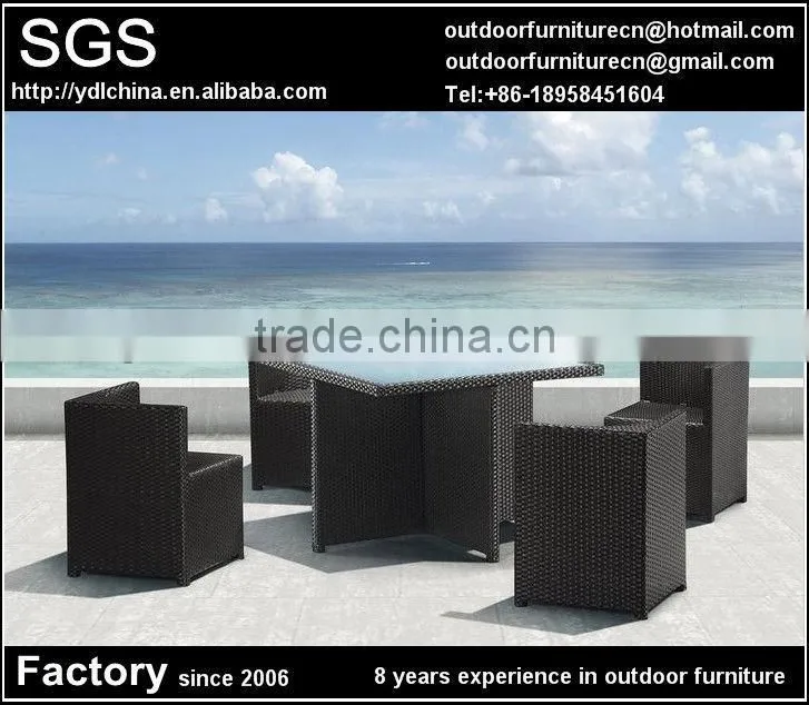 synthetic rattan outdoor furniture leisure terrace chat set