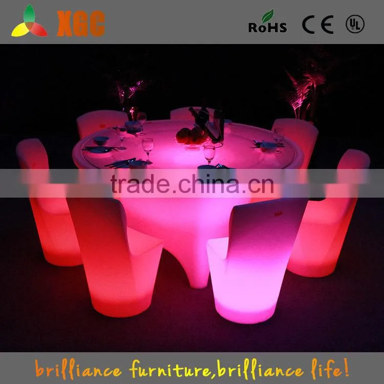 frosted glass bar table/youkexuan chairs and tables for wedding banquet