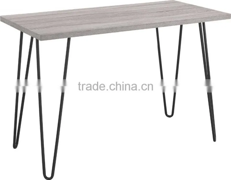 18 inch 2 rod black mirror solid steel hairpin leg wholesale price