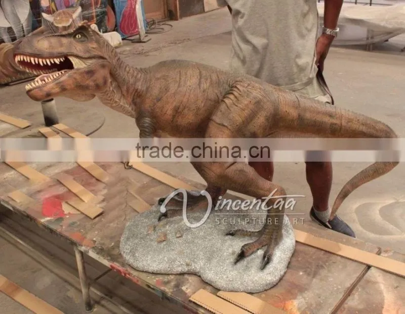 outdoor park decoration life size fiberglass dinosaur statues for sale