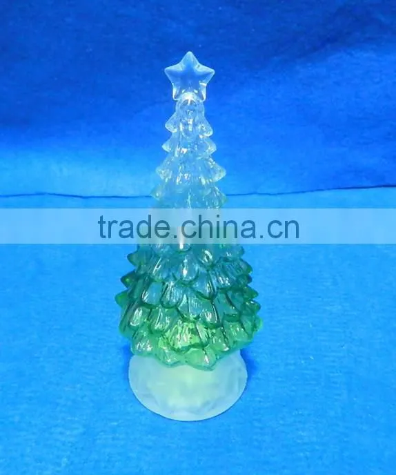 2015 New stlye LED flashing plastic christmas tree