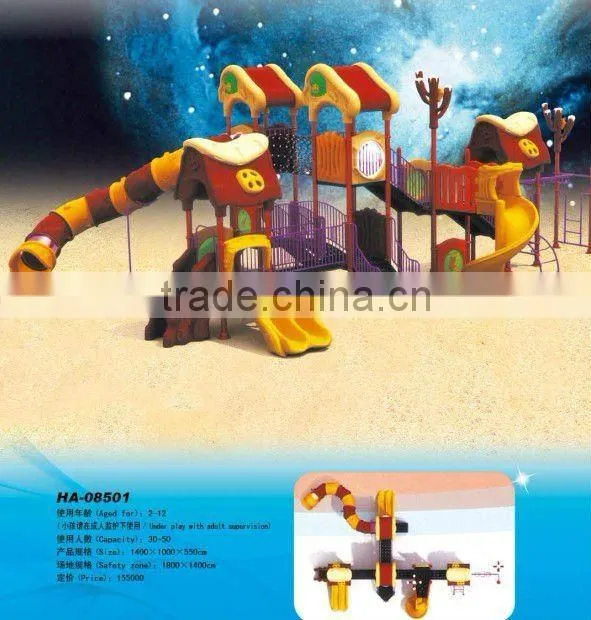 THE LARGEST OUTDOOR PLAYGROUND EQUIPMENT MANUFACTURER IN SOUTH CHINA - KID'S SLIDE COMBINATION(HA-09903)