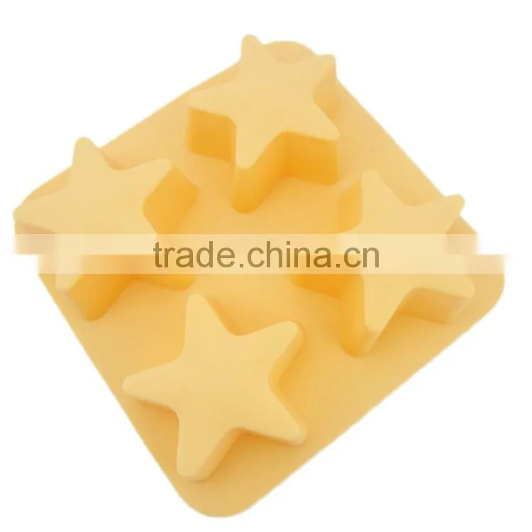 4 cup five star shaped decorative cake pans