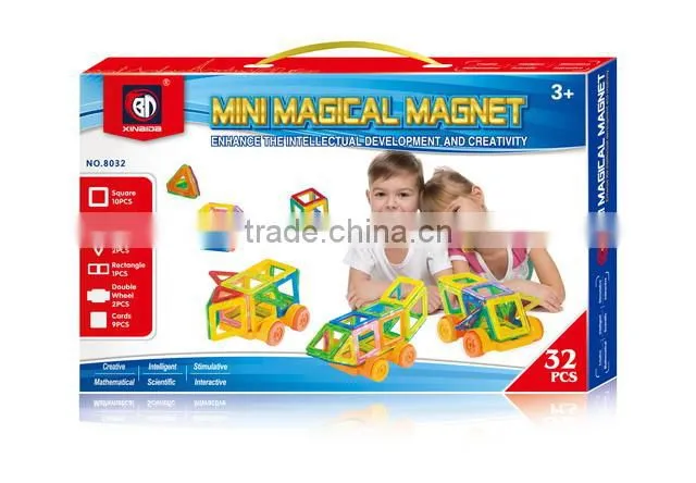 educational building magnetic block stick