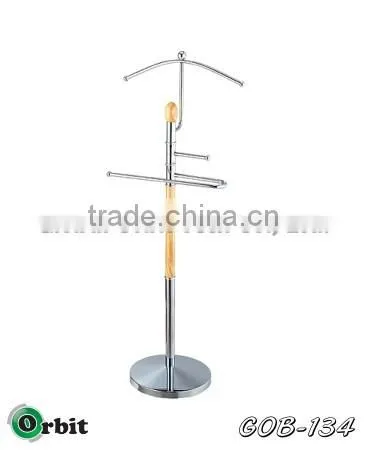 High quality New Design modern wooden metal suit valet stand