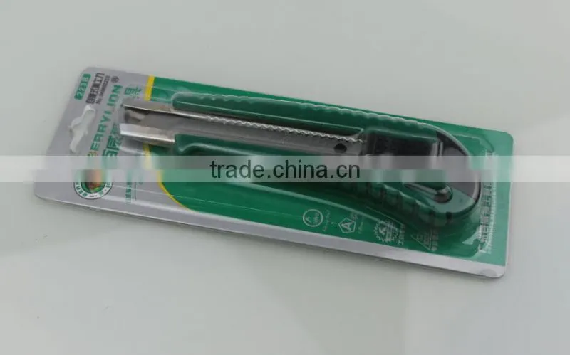 BERRYLION ABS 18mm blade cheap price cutting knife with blister packing