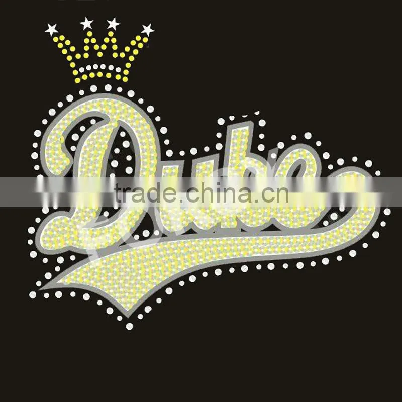 sequin embroidered with rhinestone iron on transfer