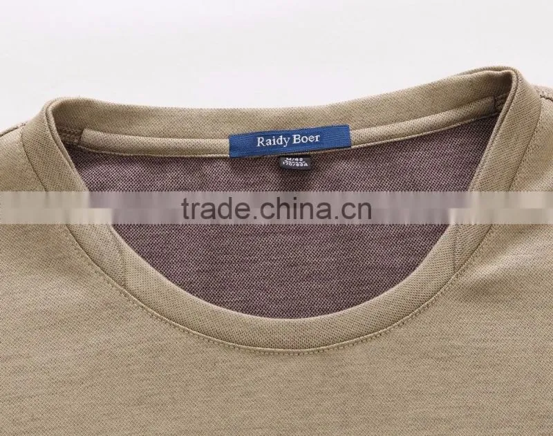 custom high quality full sleeve mens slim cotton /polyester t shirt
