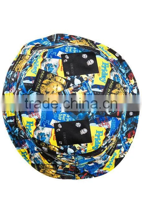 Spring Fashion Digital Printing Bucket Hat Custom Floral Bob Hat