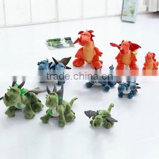 Plush cheap toothless the red dragon soft toy for kids wholesale