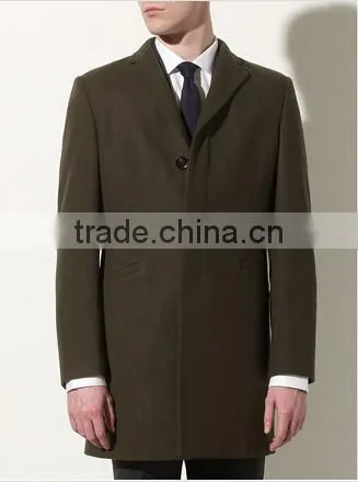 2014 Winter Season Latest Style Formal Occasion Slim Fit Mens Cashmere Men Coat