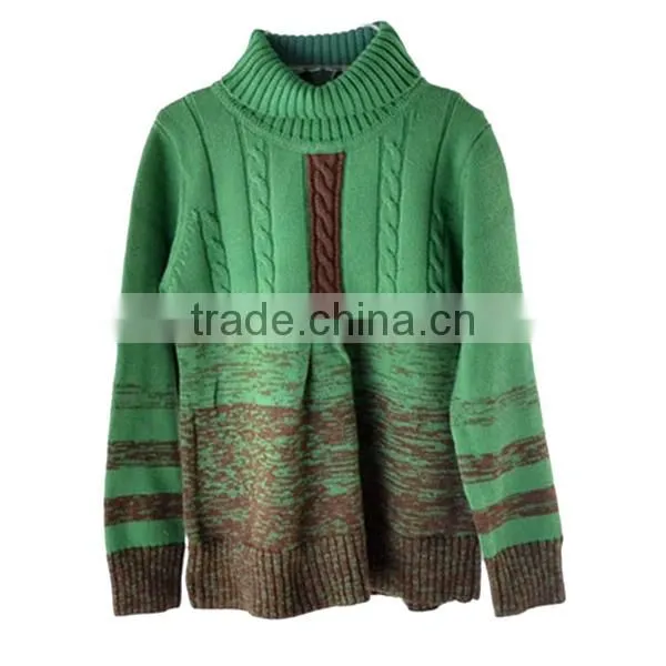 Latest High Neck Kids Fashion Couple Pullover Sweater