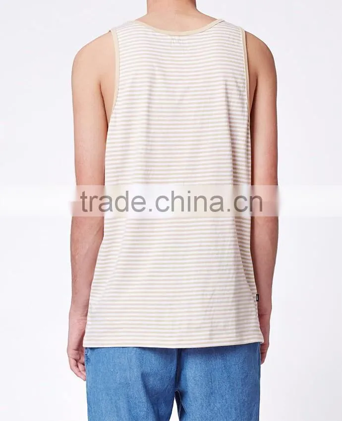 Exqusitely Yarn-dyed Stripped tank top