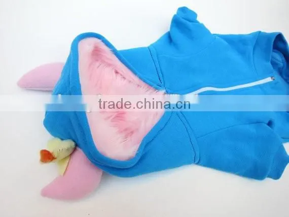 Little Kids Blue Cute Hoodies Dog Monster Hoodie