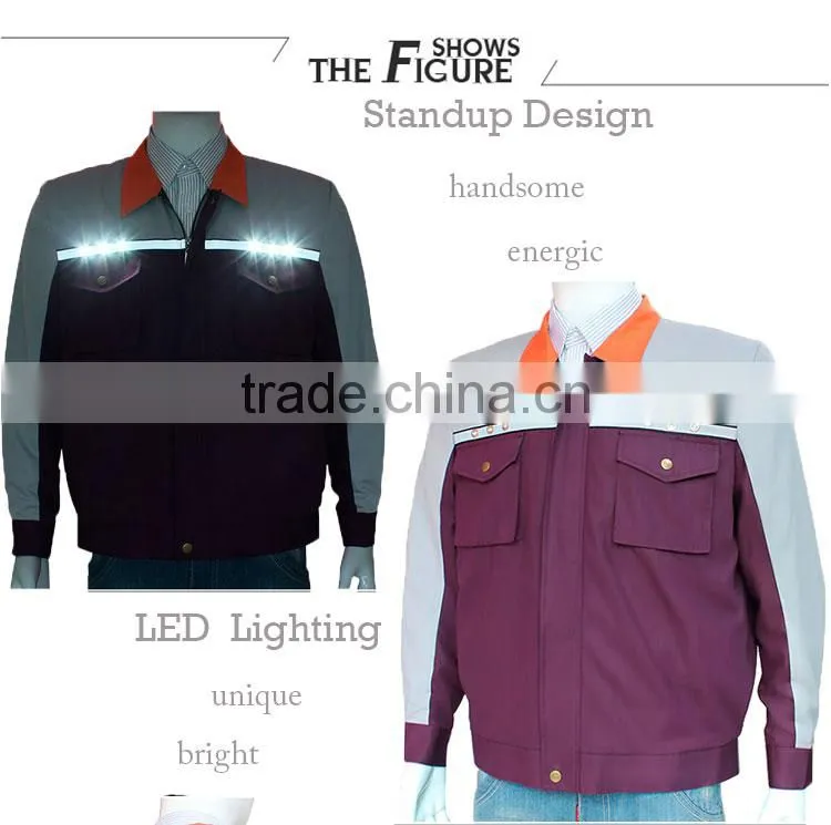 Hi Vis safety workwear bomber jacket