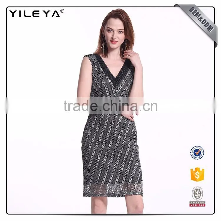 Oem & Odm Service V Neck Whole Sale Wonen Dresses