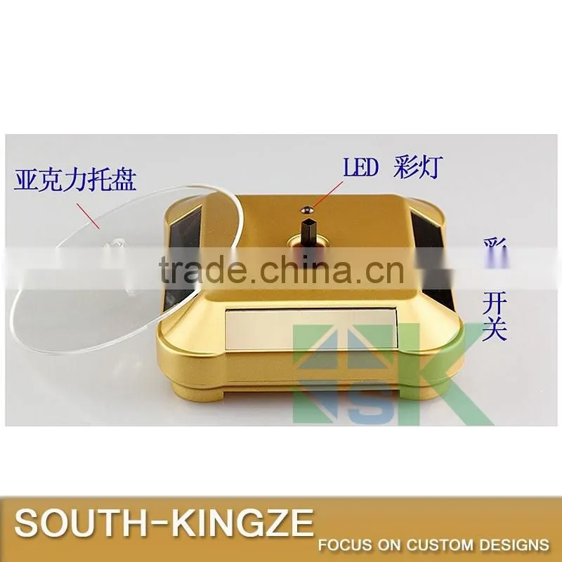 Luxury Watch Solar Power Led Colorful Lighting Display Stand