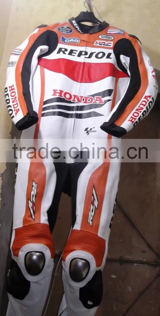 High Quality COW hide Leather Motorcycle Suit