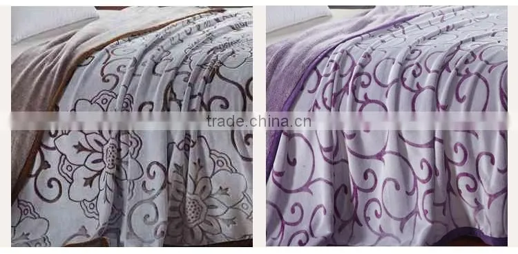 2015 Hot Sale Soft 100 Polyester Heavy Fleece Blanket