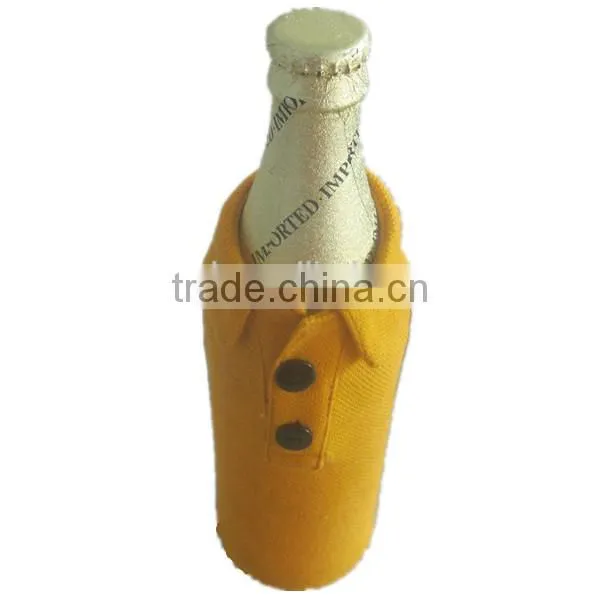new style neoprene bottle cover with zipper and button