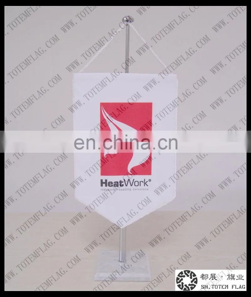 Cheap Custom Pennant Flags with Mini Table Flag Stand