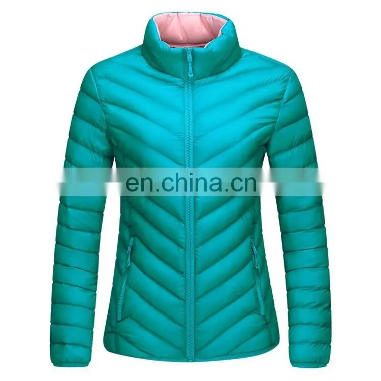 Fashion degisn down jacket slim warm coats for female