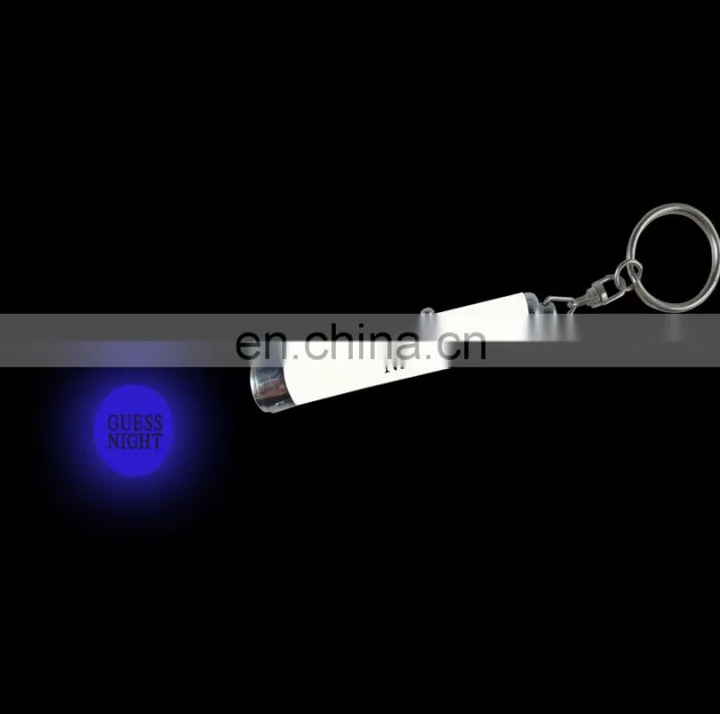 logo projector torch with light,led mapping projection light keychain(llaveros)