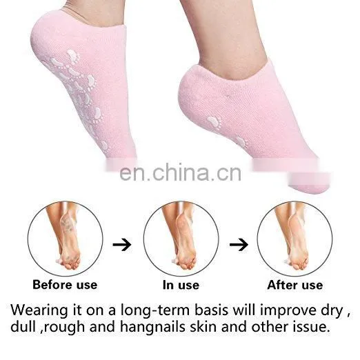 OEM Ultra-Soft Moisturizing Gel Socks Oil Infused Spa Socks