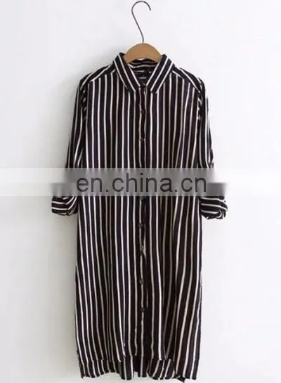 Latest stripe shirt designs for women